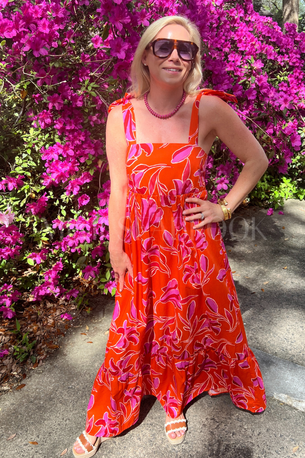 Morgan dress, orange