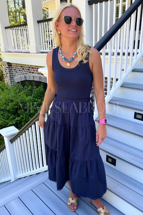 Reyna dress, navy