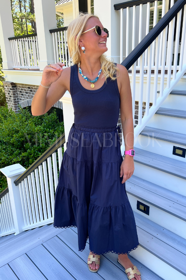 Reyna dress, navy