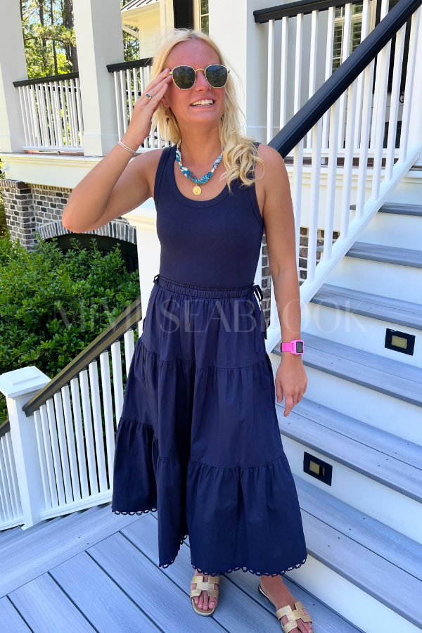 Reyna dress, navy