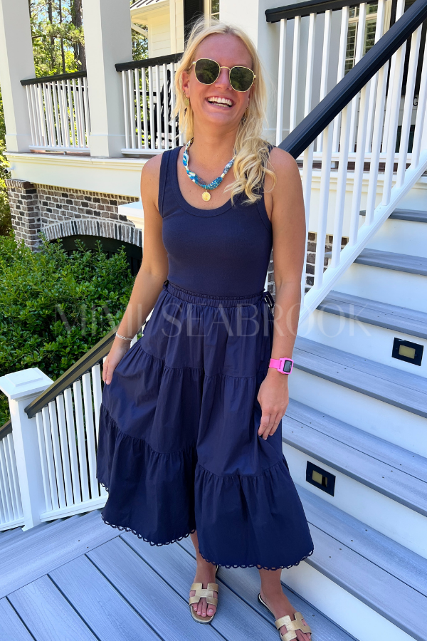 Reyna dress, navy