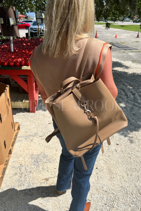 Skylar backpack bag, beige