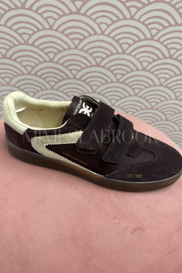 Talia Sneakers, chocolate suede By Sam Edelman