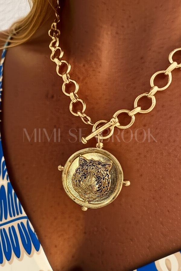 Tiger Charm Necklace