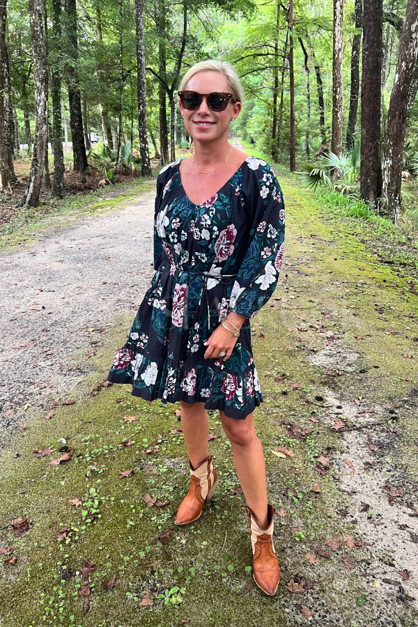 Vittoria Mini Dress, Juliet Ebony Print by Cleobella – Mimi Seabrook
