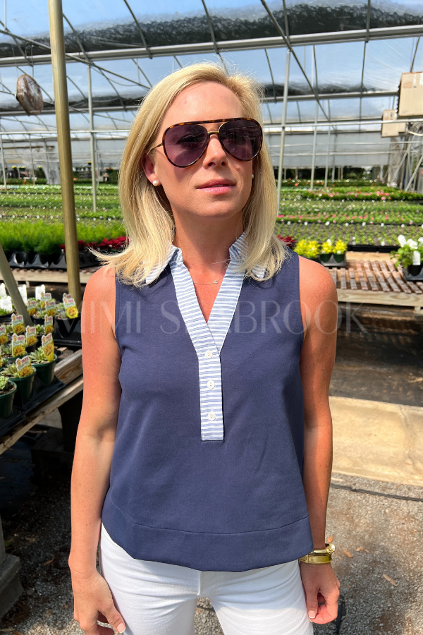 Welsh top, navy