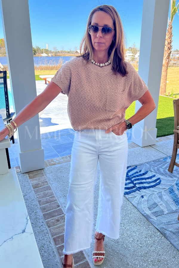 Wright top, dark taupe