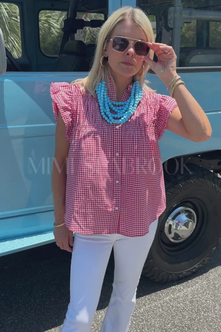 Margot top, red