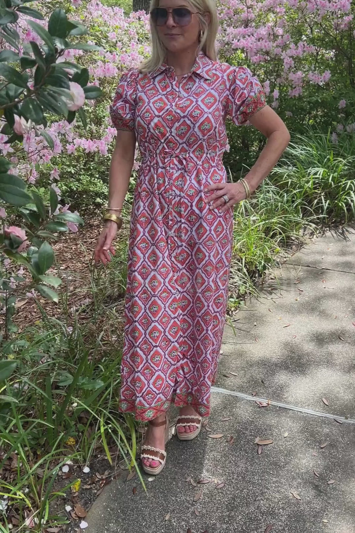 Orchid Maxi Dress, Nectarine by Victoria Dunn