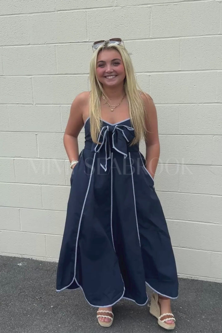 Annette dress, navy
