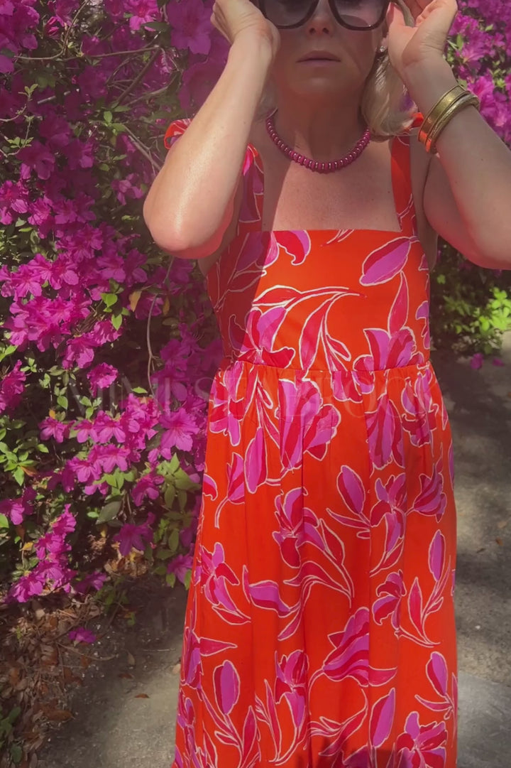 Morgan dress, orange