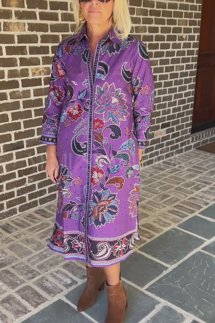 Haiden dress, purple sparkle