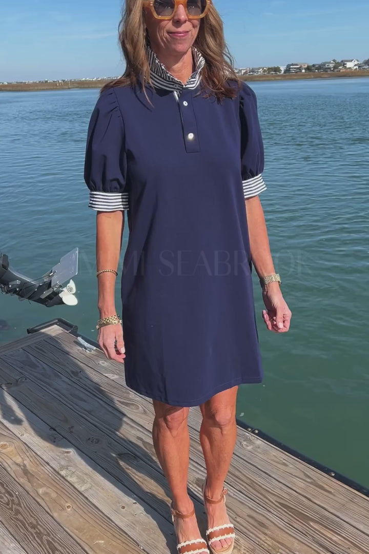 Harvey dress, navy