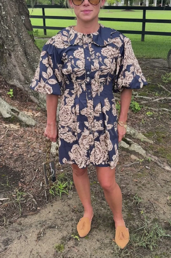 Altamont dress, blue