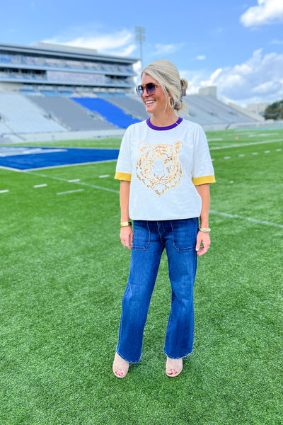 Tiger sequin sweatshirt