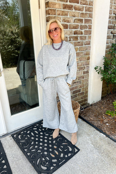 Hemlock sweatshirt top, grey