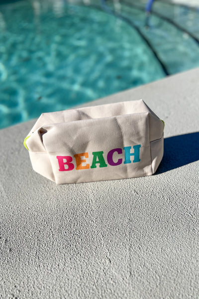 BEACH zip pouch