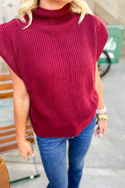 Honeycutt sweater top, cognac
