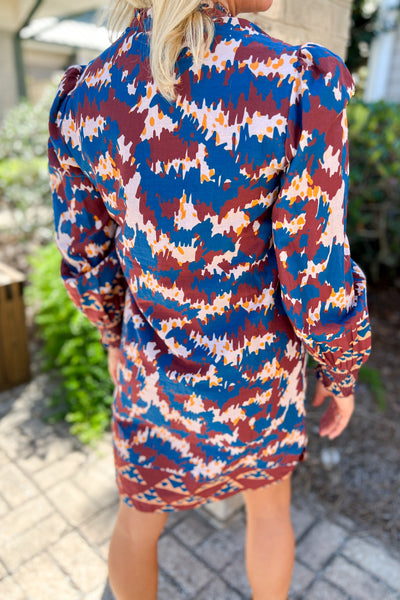 Carrie Ann dress by King + Pitt, tribal print