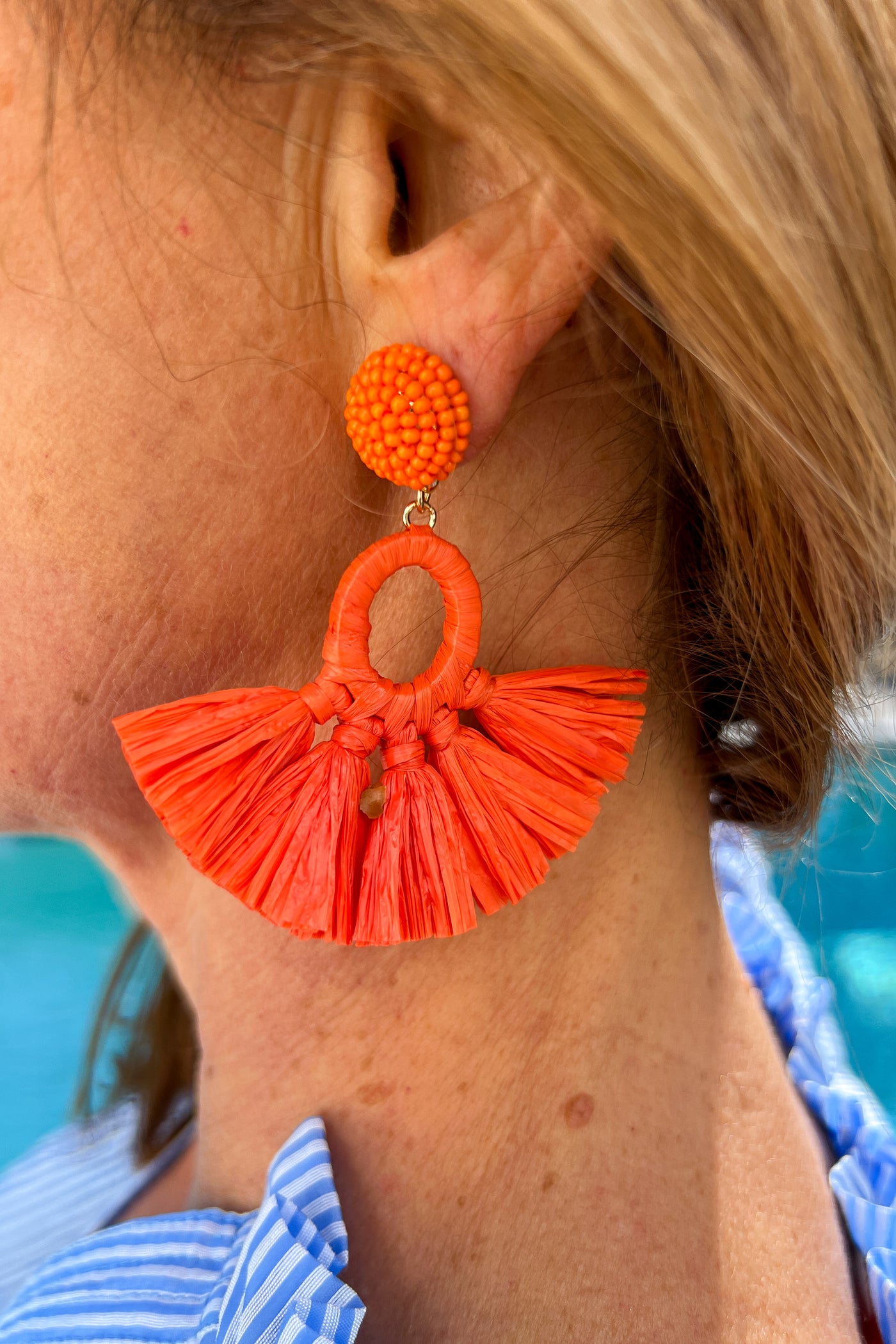 Alexa Earrings, orange