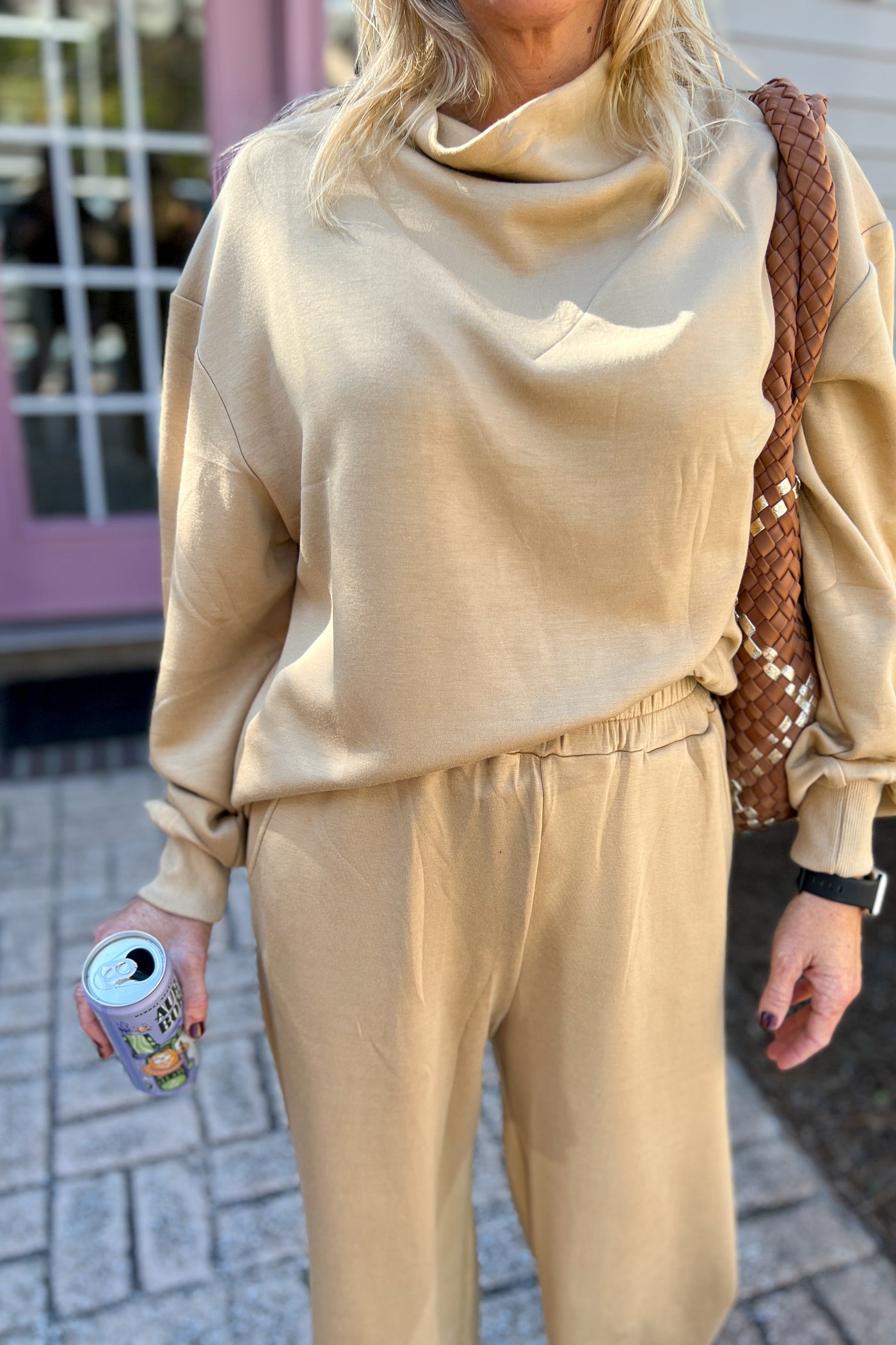 Wakefield top, taupe