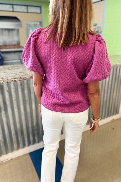 Callan top, magenta