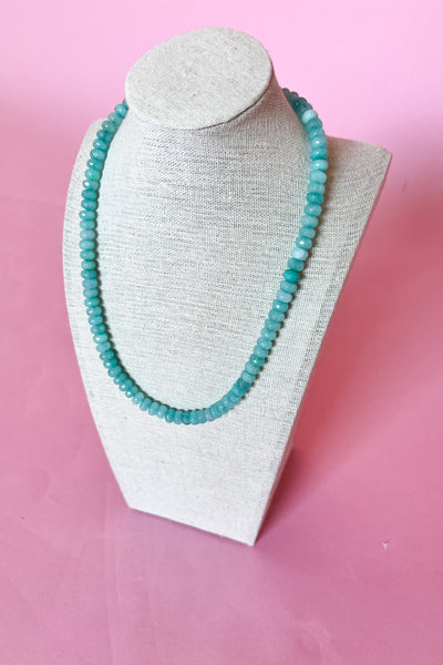 Sullivan's Island Necklace, 8mm, turquoise