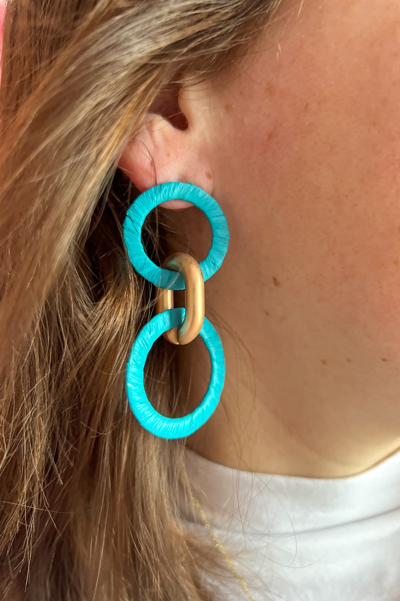Snook Earrings, Turquoise