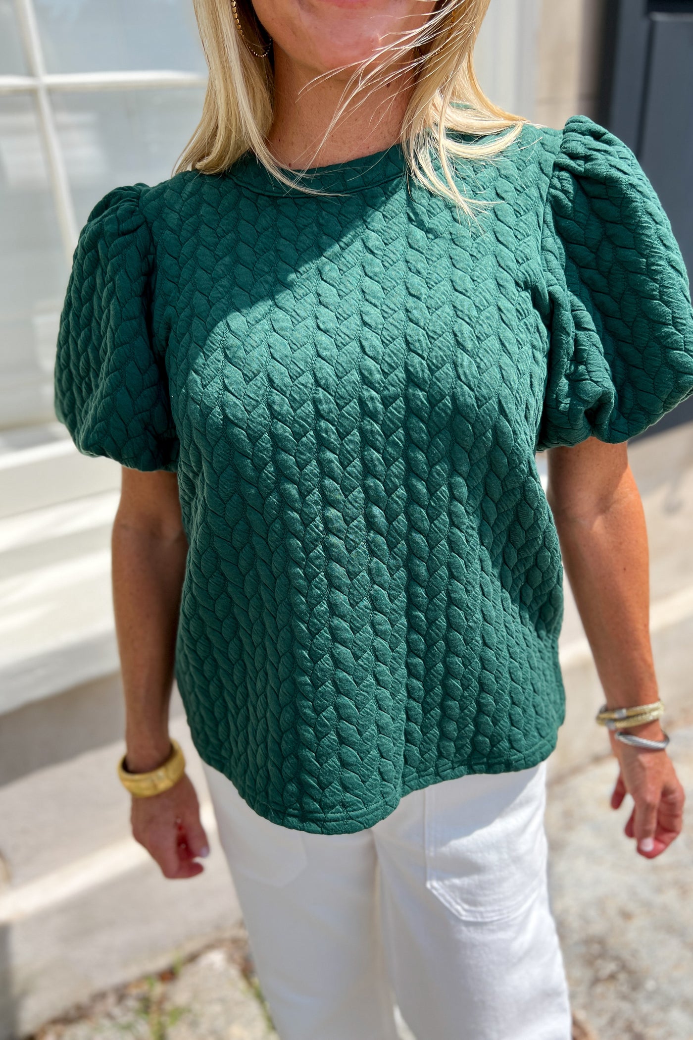 Callan top, green