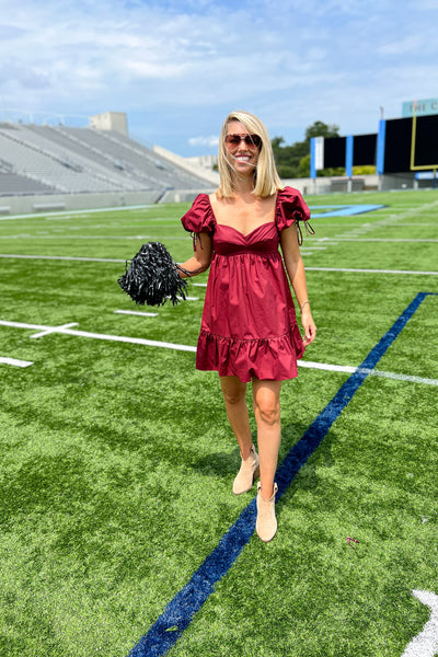 Shayla dress, berry