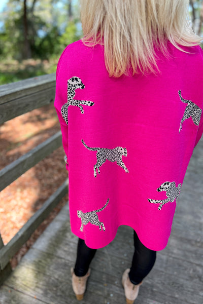 McCartney sweater, hot pink