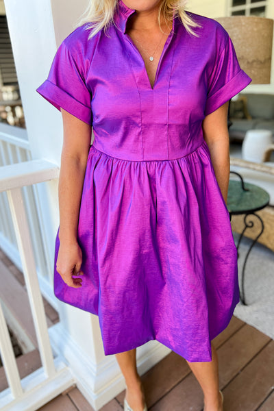 Bridges dress, plum