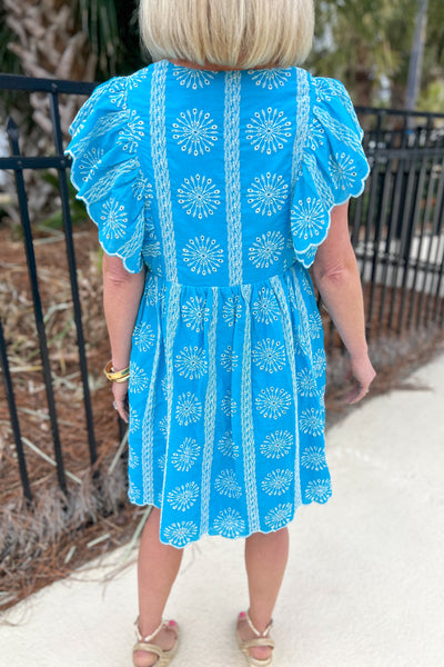 Wrenly dress, french blue