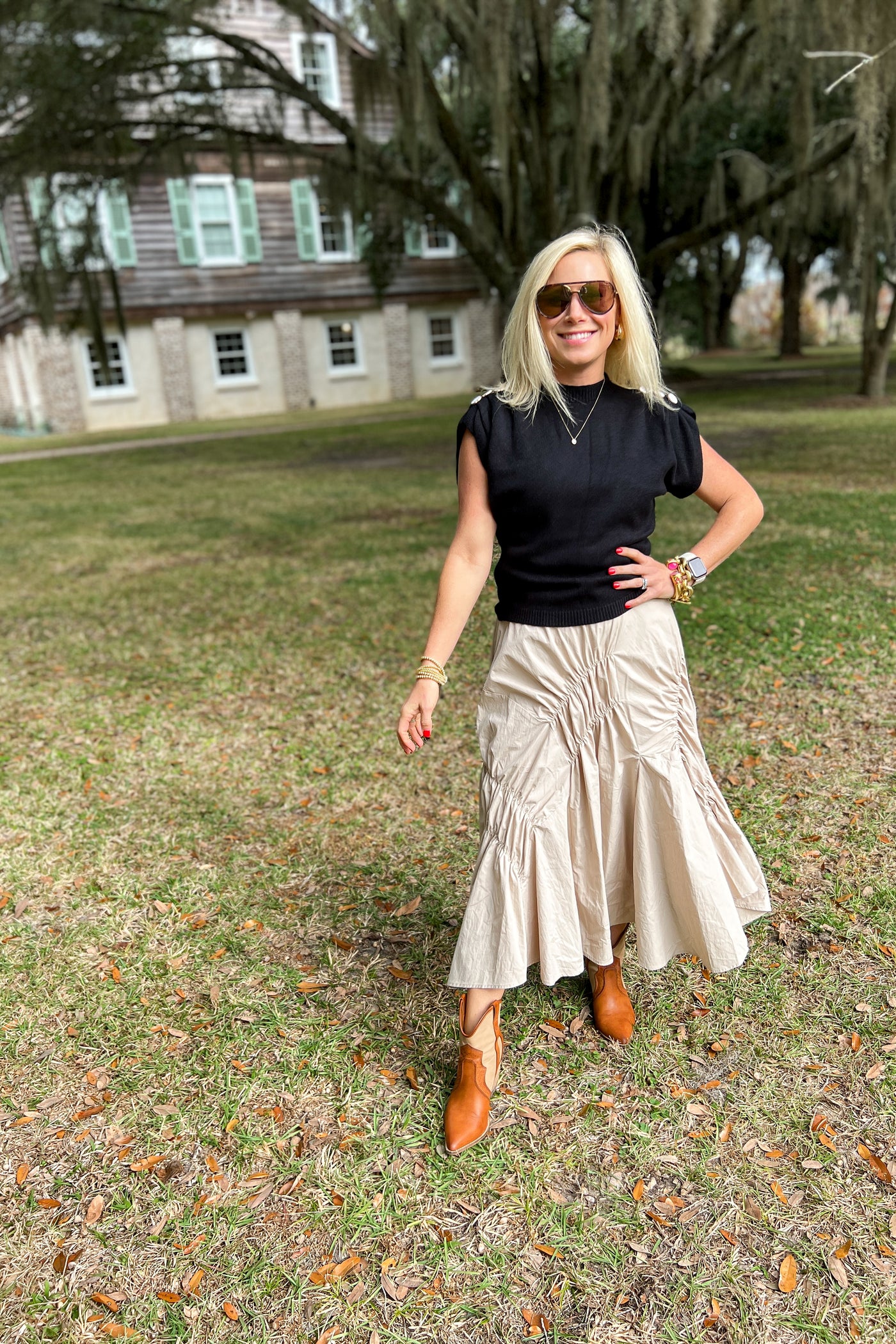 Sorrell skirt, taupe