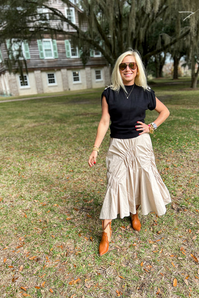 Sorrell skirt, taupe