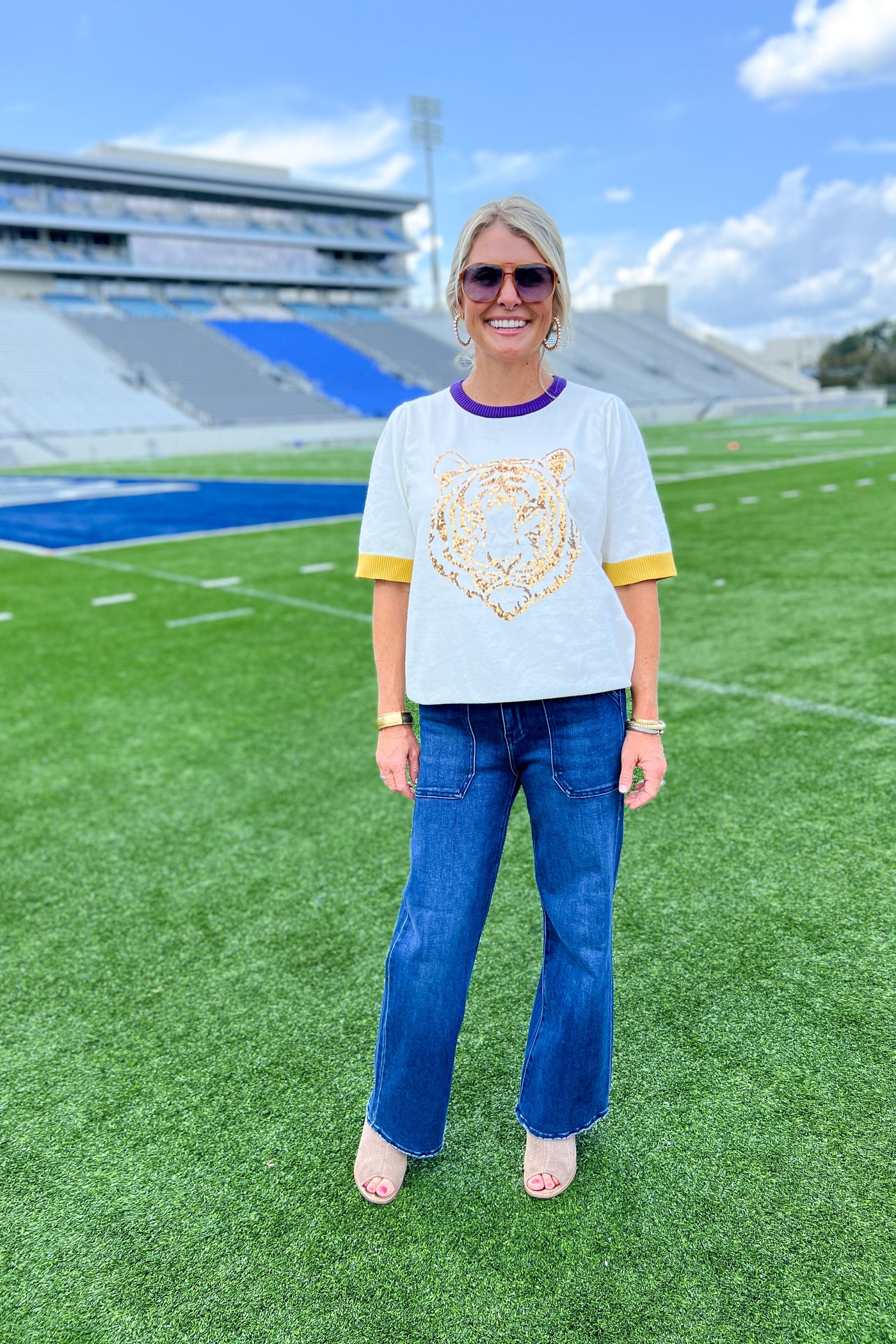 Tiger sequin sweatshirt