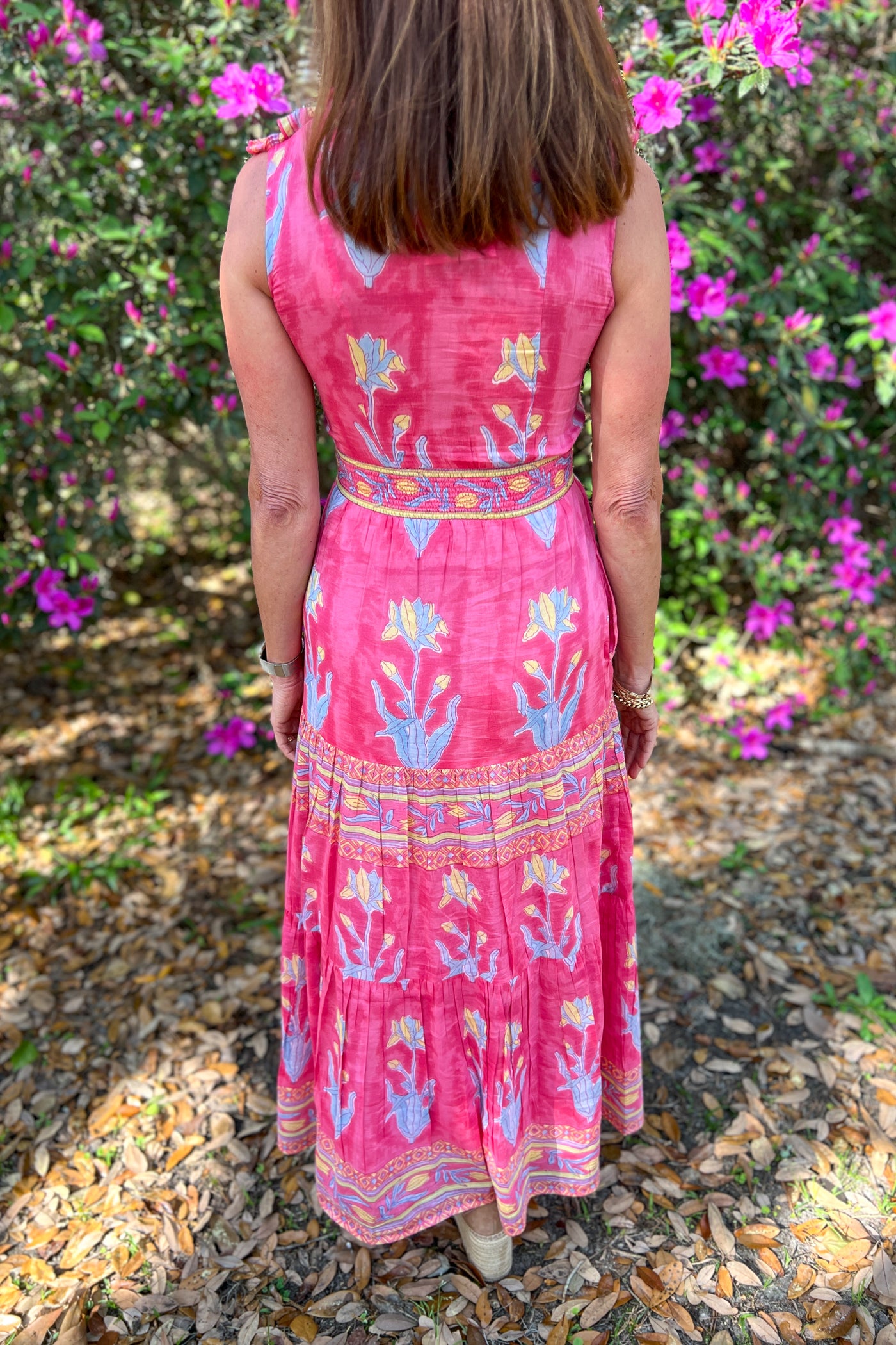 Laria maxi dress, pink tulip