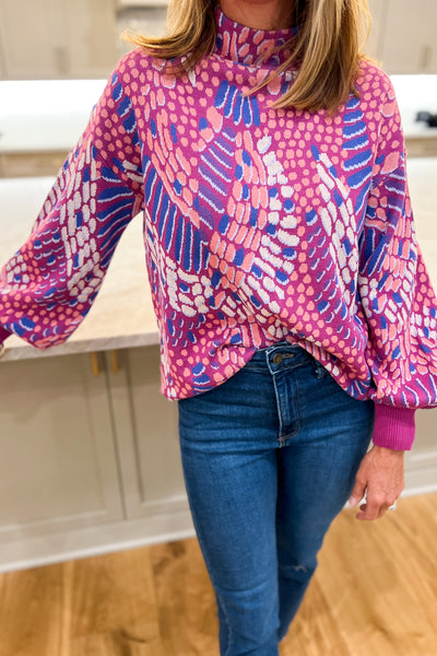 Alessia sweater, orchid multi