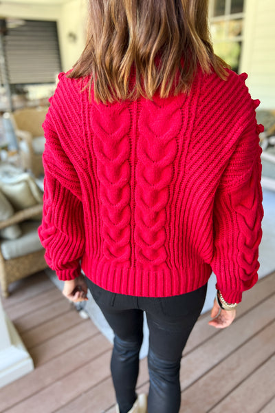 Dorothy sweater, red