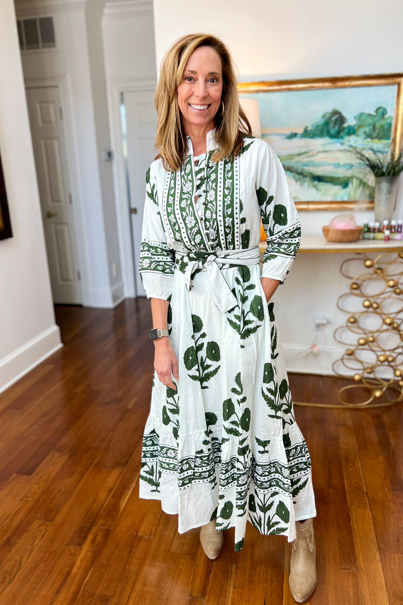State Street Maxi Dress, Forest