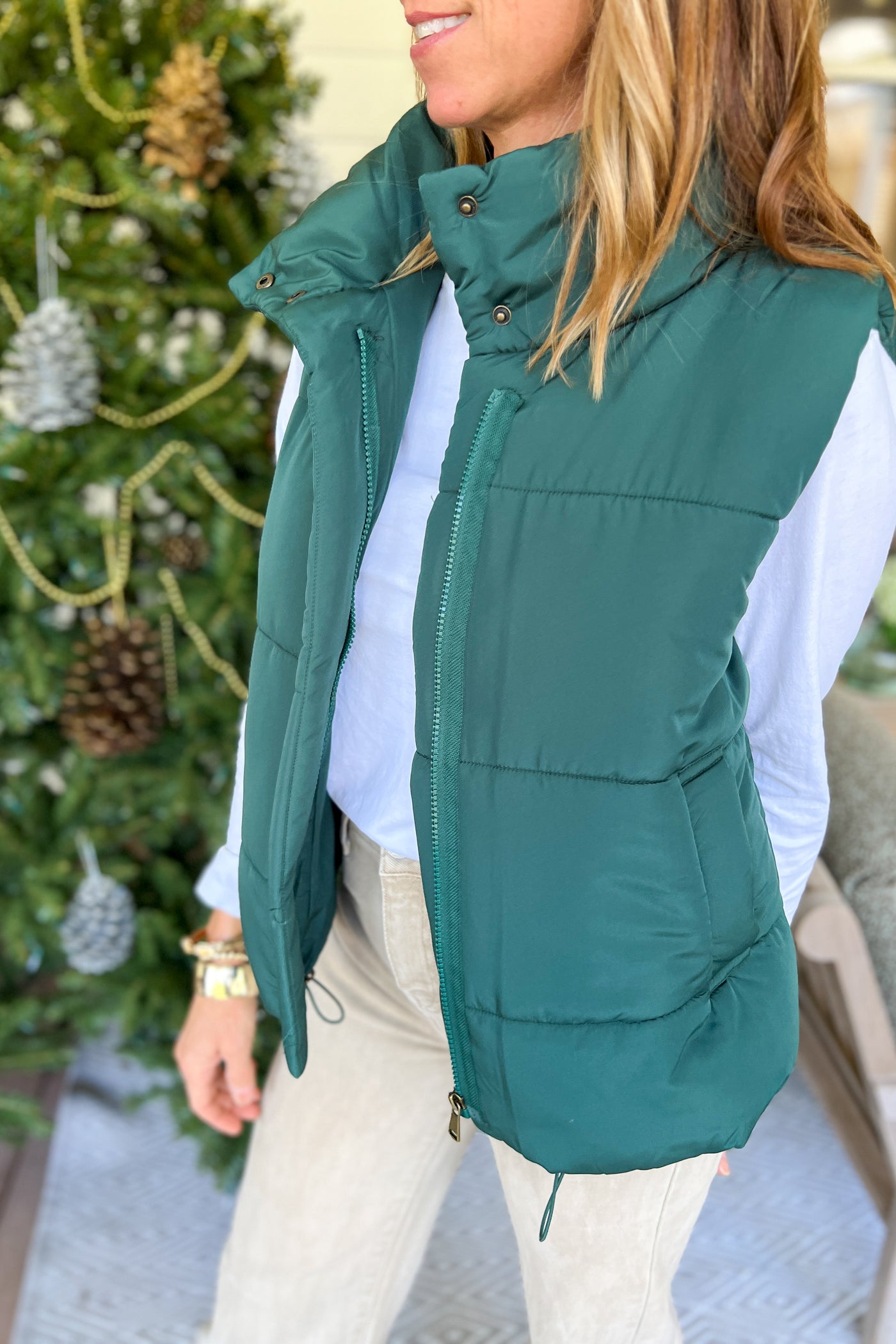 McMillian jacket, hunter green