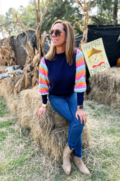 Tiller sweater, navy blue
