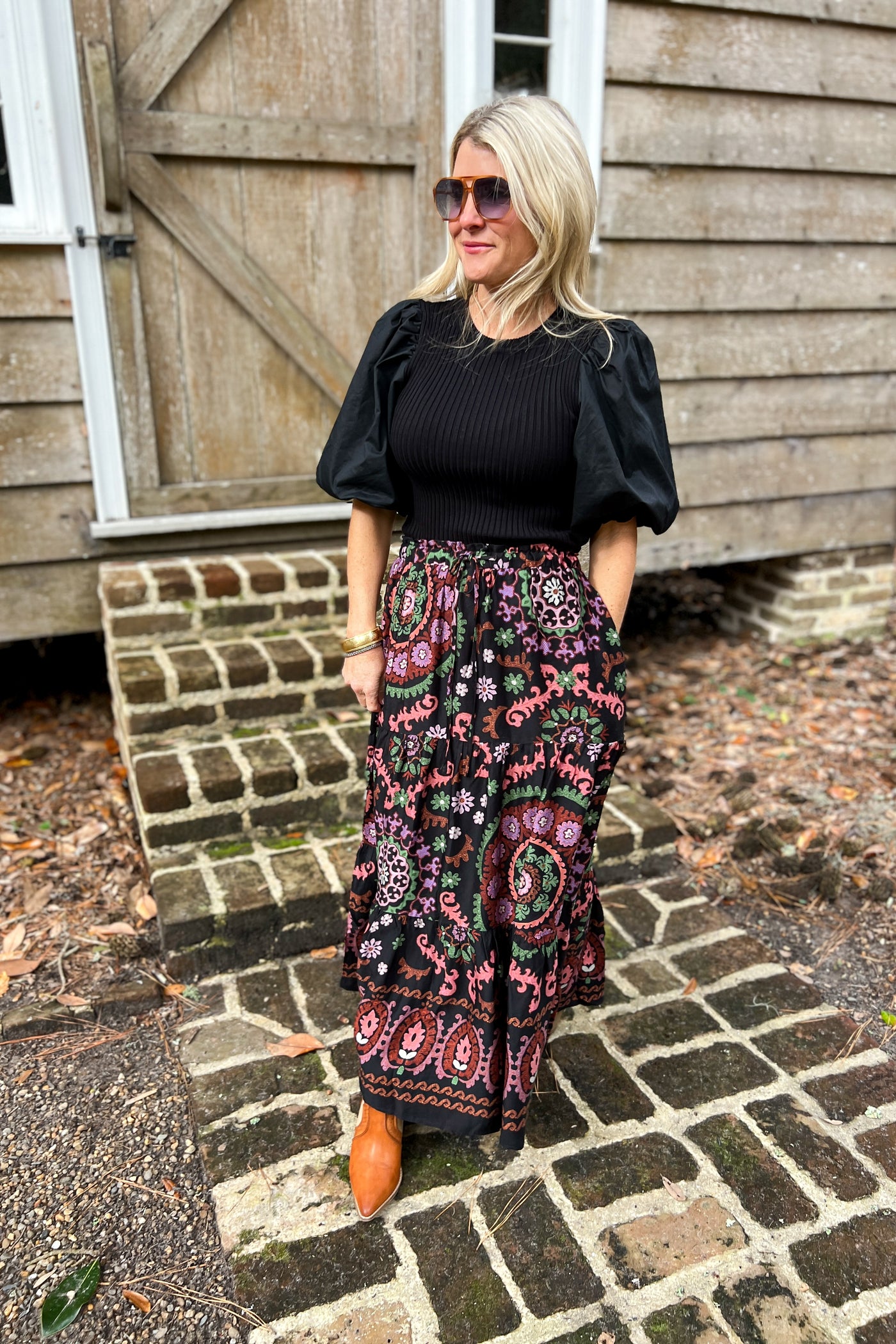 Sardone top, black