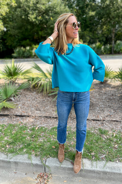Kenly sweater, teal