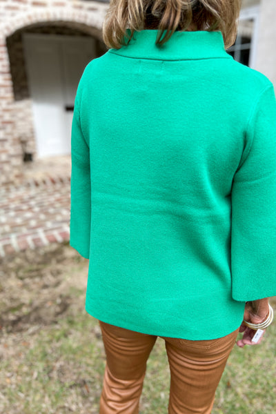 Hillcrest sweater, Kelly Green