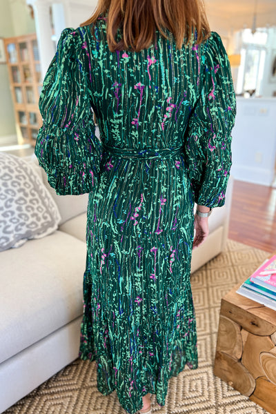 Boo dress by King + Pitt, garden lurex print