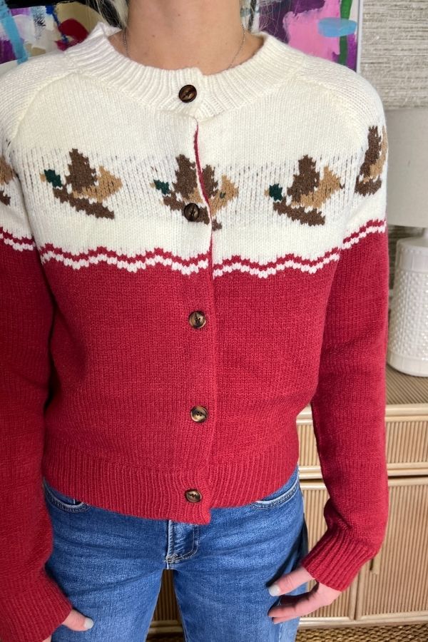Duck Cardigan sweater