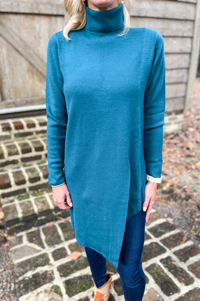 Anniston sweater, teal