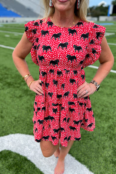 Zuri Dress, bulldog