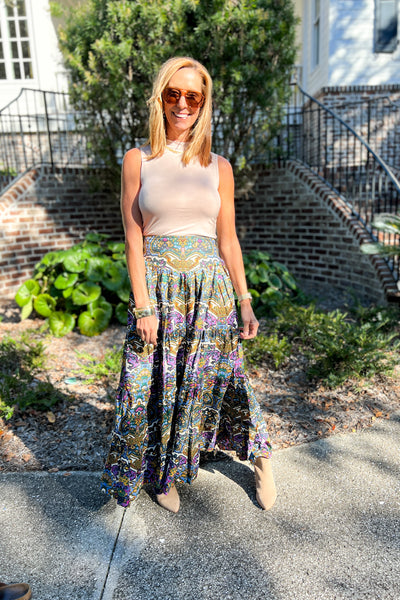 RANIA MAXI SKIRT by Cleobella